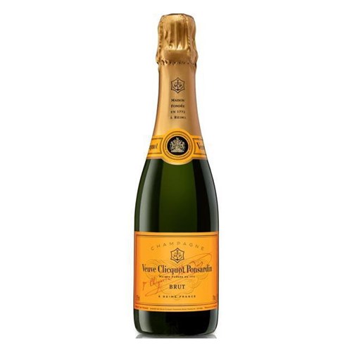 Send Half Bottle of Veuve Clicquot Yellow label Brut Champagne 37.5cl Online